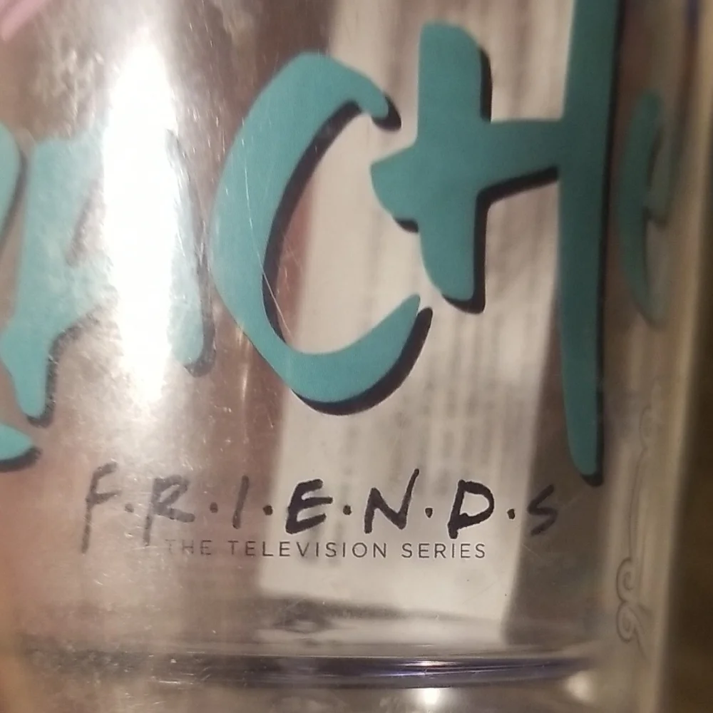 FRIENDS Tumbler with Pink, Blue, and Black Accents - Picture 2 of 8